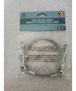 6 Foot Silver Small to Medium Dog Tie Out Cable with Swivels-Brand New-S... - $16.71