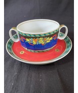 VERSACE Le Roi Soleil CREAM SOUP CUP and SAUCER Rosenthal - £101.02 GBP
