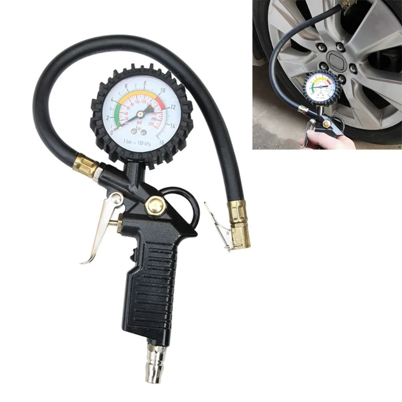 220psi Car Auto Tire Air Pressure Gauge for Motorcycle Car Suv Inflator Pumps To - £209.59 GBP