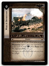 2002 Decipher LOTR Lord Of The Rings TCG Wake Of Destruction 4R35 - $3.46