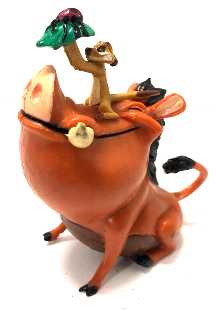 Disney Applause Lion King Pumbaa &amp; Timon with Grubs 3&quot; PVC Figure - $6.93