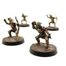 Moria Goblin Warriors 4 Painted Miniatures Archers Orc Ork Middle-Earth - $48.00
