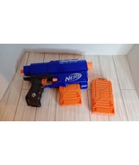 NERF N-STRIKE ELITE RETALIATOR NERF DART GUN WORKS WITH EXTRA MAGAZINE - £10.70 GBP