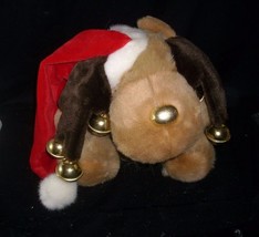 Vintage 1991 Francesca Hoerlein Christmas Brown Moose Stuffed Animal Plush Toy - £34.09 GBP