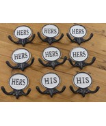 9 Coat Hooks 2 His And 7 Her Distressed Towel Hooks Resell Wholesale Bat... - $520.71 MXN