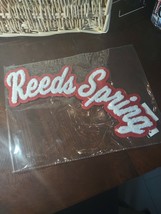 Reeds Spring Arched Script School Patch-Red &amp; White-Brand New-SHIPS N 24... - $29.58