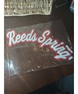 Reeds Spring Arched Script School Patch-Red &amp; White-Brand New-SHIPS N 24... - $40.71 CAD