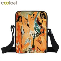 Van Gogh Starry Night Women Handbag Canvas Messenger Bags Small  Bags Girls Tote - £51.09 GBP
