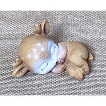 Resin Baby Story Deer Elf Resin Figurine Curled Up Sleeping Kitsch - £11.86 GBP