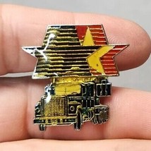 Vintage 1984 Olympics &quot;Stars in Motion&quot; Semi Truck Enamel Lapel Hat Pin ... - £4.76 GBP