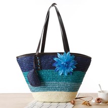 Bohemian Hand Woven Straw Bag Summer  New Leisure Large Capacity Women C... - $46.85