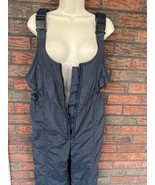 Blue Ski Bibs Size 12 Ladies Zip Front Adjustable Straps Snow Pants Oute... - $20.90