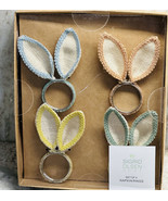 Sigrid Olsen Home Set Of 4 Easter Beaded Bunny Ears  Napkin Rings Made I... - $637.89 MXN