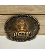 Vintage Olympia Beer Belt Buckle Dad BRASS Raintree Limited Edition 1980... - $47.54 CAD