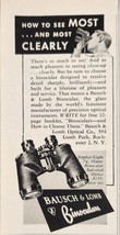 1952 Print Ad Bausch &amp; Lomb Binoculars Zephyr-Light Rochester,New York - £7.15 GBP