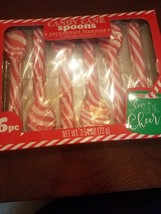 6 pc EDIBLE GOURMET CANDY CANE SWIRL CHRISTMAS SPOONS PEPPERMINT FLAVORED - £8.63 GBP