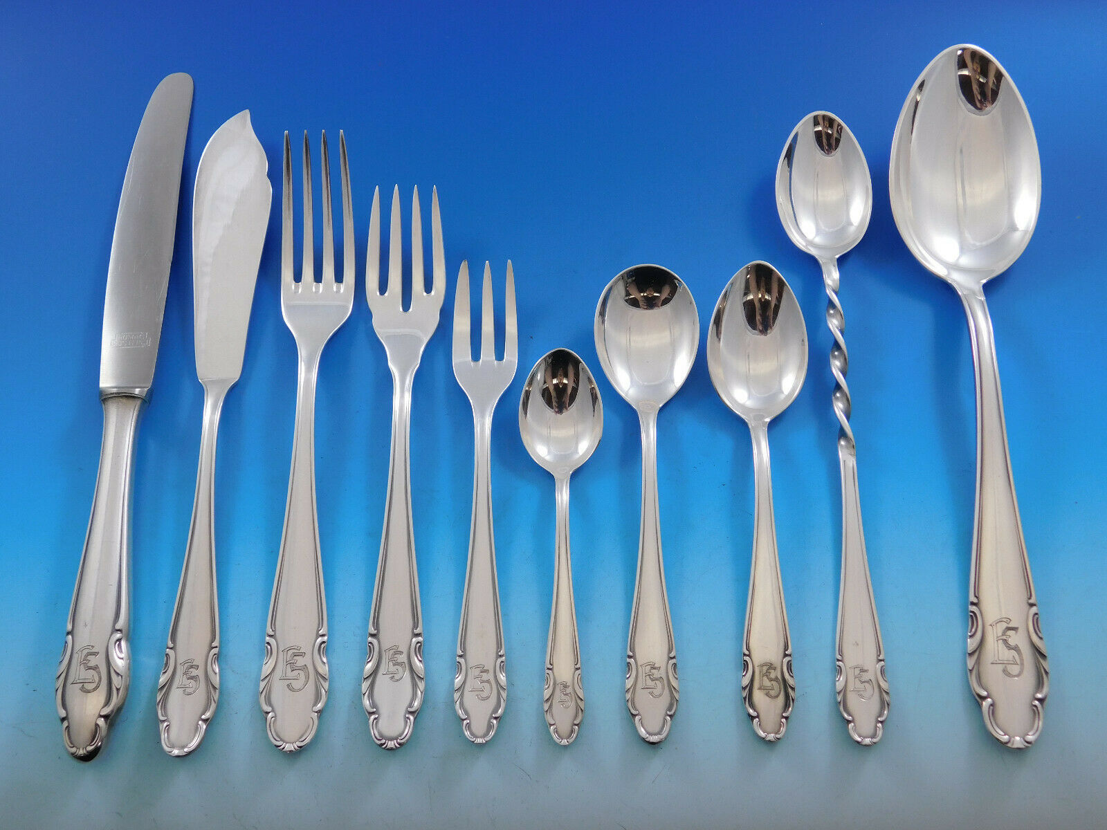 Primary image for Homag 90 German Silverplated Flatware Set 133 pieces Service for 12 Vintage