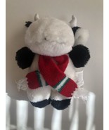 Vintage Joelson Winter Scarf Cow Steer Plush Stuffed Animal 1995 - $5.93