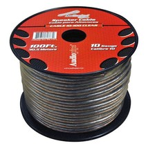 Audiopipe Speaker Wire 10-Gauge 100 Foot Spool - Clear Insulation - $162.43 CAD
