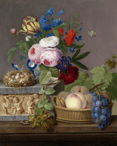 Art Giclee Printed Oil Painting Print Still life Flower Classical Canvas - £6.04 GBP+
