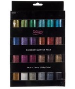 Rainbow Pack Ultra Fine Glitter 24 Pack New - £16.27 GBP