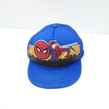 1987 Vintage Kids&#39; Spiderman Marvel Trucker snapback Hat Cap Blue - $17.99