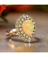 Natural White Opal Diamond Ring 14k Gold 11 TCW GIA Certified $12,950 21... - $4,900.50