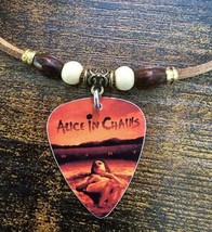 Handmade Alice In Chains Aluminum Guitar Pick Necklace - £9.76 GBP