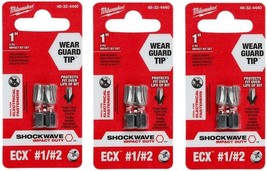 Insert Bit Ecx 1/4&quot;Hex, Milwaukee 48-32-4440, Two Packs Per Case, Three Cases. - £24.16 GBP