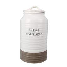 Ceramic Treat Canister with Lid - £29.88 GBP
