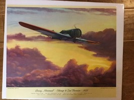 Vintage 1958 Charles H Hubbell Airplane Print Thompson Products BOEING M... - $40.68 CAD