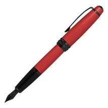 Cross Cross Bailey Fountain Pen w/ Black Nib (Matte Red) - Fine - £62.94 GBP