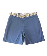 IZOD Flat Front Bermuda Shorts Mens size 40 Blue with Belt - £17.71 GBP