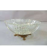 Vintage Antique Pressed Glass Footed Oval Candy Dish - $565.38 MXN