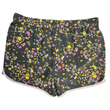 Ideology Athletic Shorts Women&#39;s 2X Plus Multicolor Floral Drawstring Stretch - £12.78 GBP