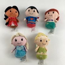 Hallmark Itty Bittys Disney Princess Lot Ariel Elsa Tink Plush Bean Bag Stuffed  - £25.98 GBP