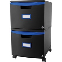 Storex STX61314U01C 2-Drawer Mobile File Cabinet, Black - 14.75 x 18.25 ... - $162.60