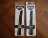 Vintage 1999 Scunci Hard Rubber Comb Black 18065-T Lot of 2 New 7&quot; - £9.59 GBP
