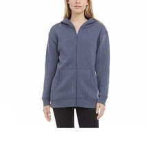Danskin Women&#39;s Plus Size XXL Blue Ultra Cozy Hooded Jacket Sweatshirt NWT - $15.29