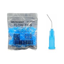 Britedent pre bent needle  applicator flow tips blue 23ga 100pk bsi 1023 thumb200