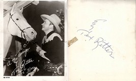 Tex Ritter Signed Vintage 8x10 Photo - £74.03 GBP