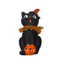 Halloween Witch Kitty With Pumpkin Cute Fall Decor (lSHIPS IN 24) - $344.09 MXN