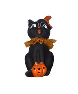 Halloween Witch Kitty With Pumpkin Cute Fall Decor (lSHIPS IN 24) - $26.19 CAD