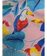 Colorful Tucan Bird In Tropical Forest Fabric For Crafting 9&#39; X 44&quot; - €16,80 EUR