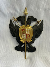 Vtg Coat Of Arms Shield Wood Hanging Plaque Toledo Rapier/Sword Letter O... - £35.51 GBP