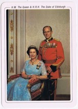 Postcard Her Majesty Queen Elizabeth II &amp; HRH Prince Philip  4.75&quot; x 7&quot; - £4.06 GBP