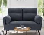 49&#39; Modern Loveseat Sofa Couch, Small Sofa Furniture With Back Cushions ... - £347.56 GBP