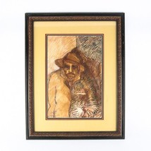 Lot of 2 Pieces by Manuel Valles Gomez: 1 Charcoal Drawing, 1 Watercolor/Gouache - £2,922.88 GBP