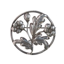 Antonio Pineda (1919-2009) Taxco 980 silver flower pin - £183.50 GBP
