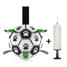 Dog Toys Interactive Pet Football Toys with Grab Tabs training Soccer Pet  - £20.30 GBP